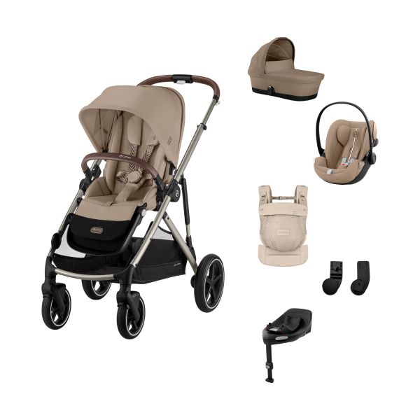 Cybex Gazelle S 3-in-1 Kinderwagen Set M Incl. Amya - Taupe/Almond Beige Cybex Gazelle S 3-in-1 Kinderwagen Set M Incl. Amya - Taupe/Almond Beige