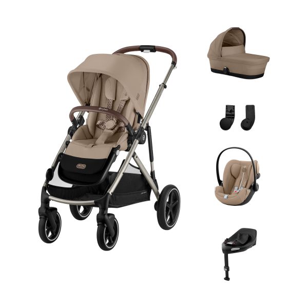 Cybex Gazelle S 3-in-1 Kinderwagen Set M - Taupe/Almond Beige Cybex Gazelle S 3-in-1 Kinderwagen Set M - Taupe/Almond Beige
