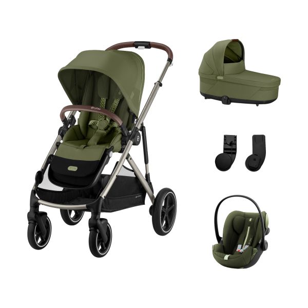 Cybex Gazelle S 3-in-1 Kinderwagen Set S - Taupe/Moss Green Cybex Gazelle S 3-in-1 Kinderwagen Set S - Taupe/Moss Green
