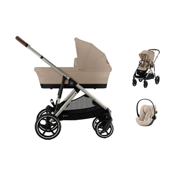 Cybex Gazelle S 3-in-1 Kinderwagen Set S - Almond Beige Cybex Gazelle S 3-in-1 Kinderwagen Set S - Almond Beige
