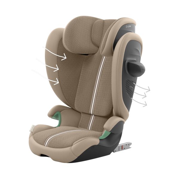 Cybex Autostoel Solution G2 I-FIX Plus Almond Beige - Beige Cybex Autostoel Solution G2 I-FIX Plus Almond Beige - Beige