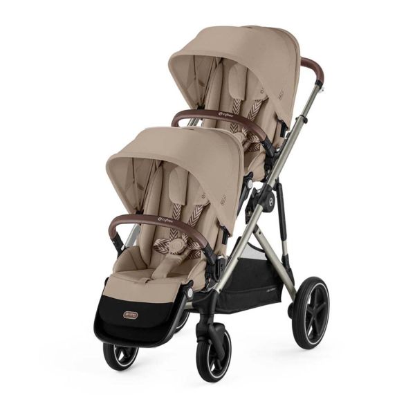 Cybex Tweelingwagen Gazelle S Almond Beige - Beige Cybex Tweelingwagen Gazelle S Almond Beige - Beige