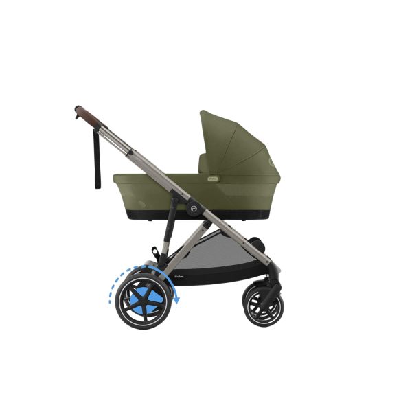 Cybex e-Gazelle S 3-in-1 Kinderwagen Set S Incl. Amya - Taupe/Moss Green Cybex e-Gazelle S 3-in-1 Kinderwagen Set S Incl. Amya - Taupe/Moss Green