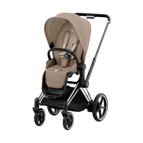 Cybex Kinderwagen 2-in-1 e-Priam 4 Chrome Black / Chrome - Cozy Beige Cybex Kinderwagen 2-in-1 e-Priam 4 Chrome Black / Chrome - Cozy Beige