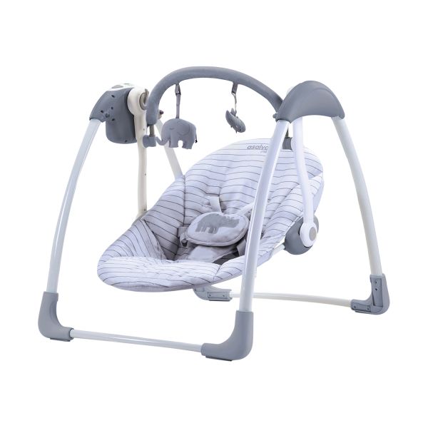 Asalvo Babyswing - Daddy Hippo - Grey Asalvo Babyswing - Daddy Hippo - Grey