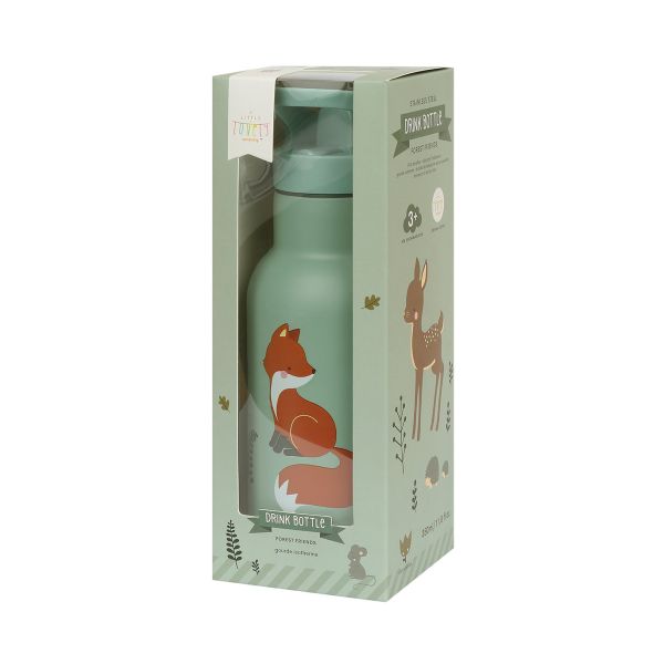 A Little Lovely Company RVS Drinkfles - Forest Friends A Little Lovely Company RVS Drinkfles - Forest Friends