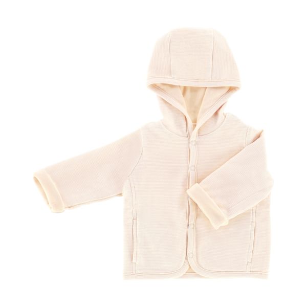 DAY Jasje Met Capuchon - Gestreept - Apricot - Mt. 50/56