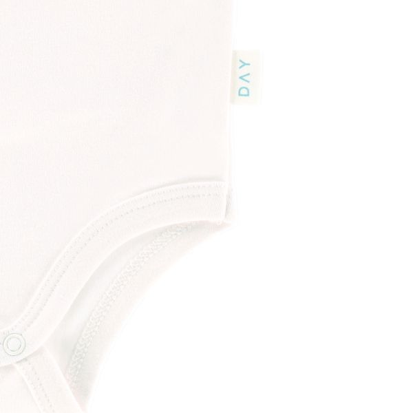 DAY Romper Korte Mouw - Off White - Mt. 50/56 DAY Romper Korte Mouw - Off White - Mt. 50/56
