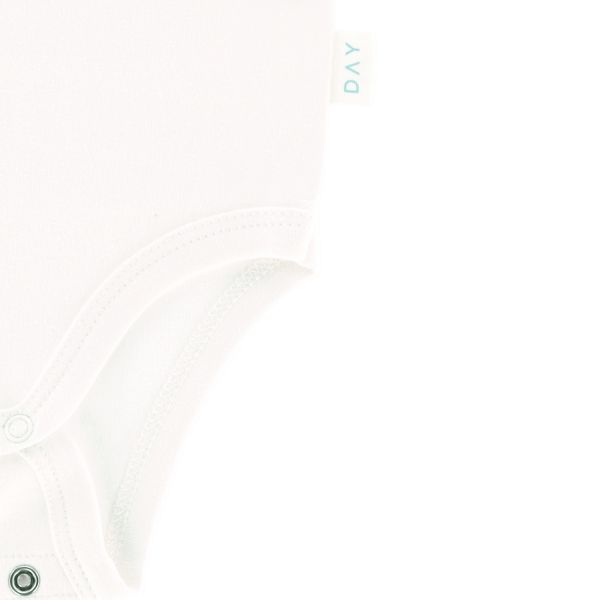 DAY Romper Korte Mouw + Grow-Along - Off White - Mt. 50/56 DAY Romper Korte Mouw + Grow-Along - Off White - Mt. 50/56