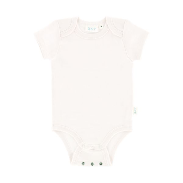 DAY Romper Korte Mouw + Grow-Along - Off White - Mt. 50/56 DAY Romper Korte Mouw + Grow-Along - Off White - Mt. 50/56