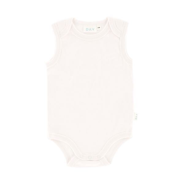 DAY Romper Mouwloos - Off White - Mt. 50/56 DAY Romper Mouwloos - Off White - Mt. 50/56