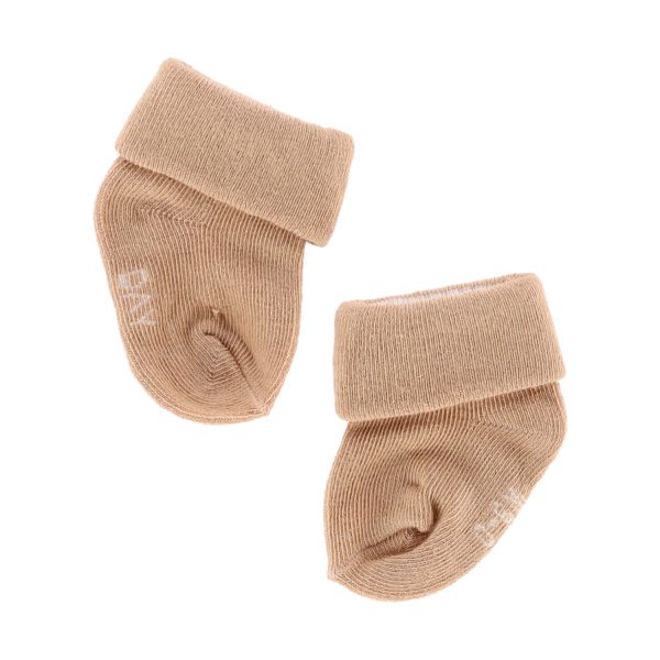 DAY Sokjes Gestreept - Mocha - 0-6 Mnd