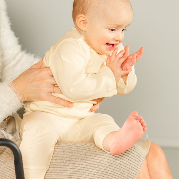 DAY Broekje Rib - Cream - Mt. 74/80