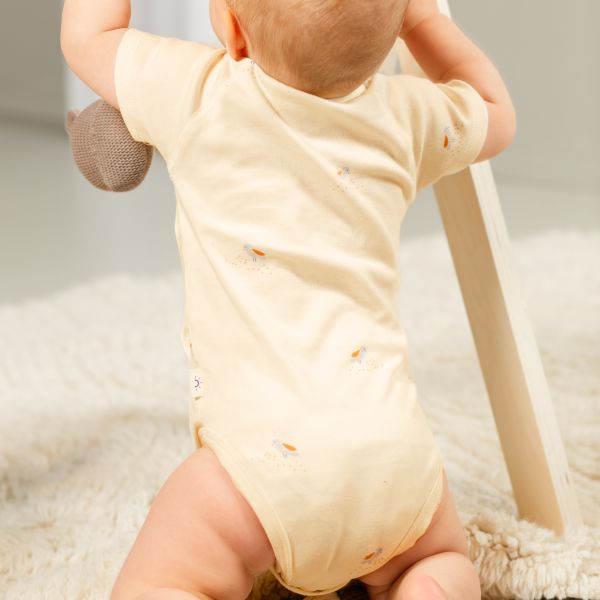 DAY Overslagromper Korte Mouw - Cream - Mt. 50/56