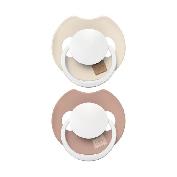Difrax Glow Dynamic Fopspeen - 6-18 Mnd - 2 Stuks - Ivory / Blush Difrax Glow Dynamic Fopspeen - 6-18 Mnd - 2 Stuks - Ivory / Blush