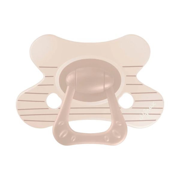 Difrax Natural Fopspeen - 6+ Mnd - Stripy Brown