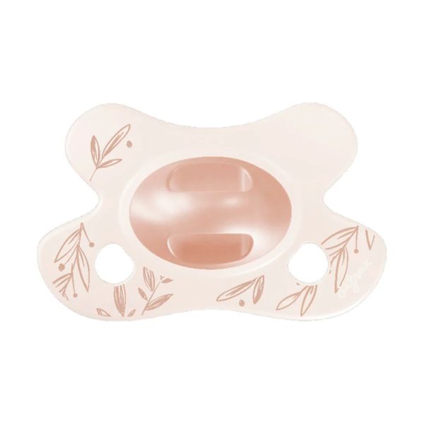 Difrax Natural Fopspeen - Newborn - Dusty Pink Leafs Difrax Natural Fopspeen - Newborn - Dusty Pink Leafs