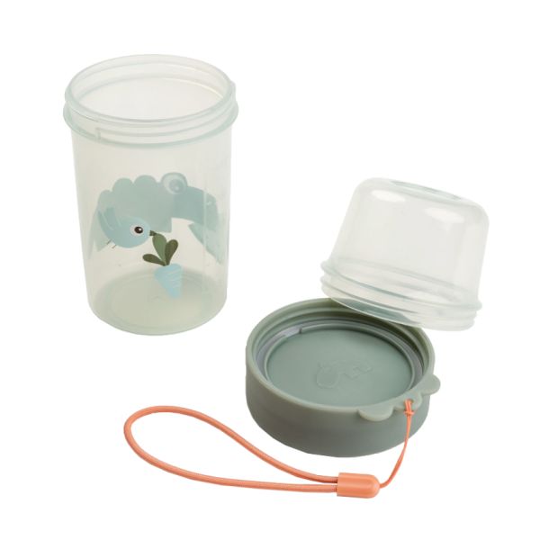 Done By Deer Snack Container L To go 2-Way Croco Green