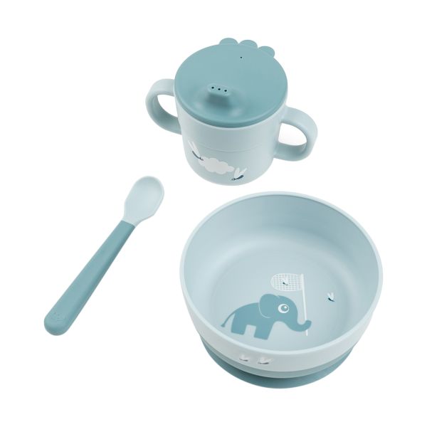Done By Deer Foodie First Meal Set Elphee Blue Done By Deer Foodie First Meal Set Elphee Blue