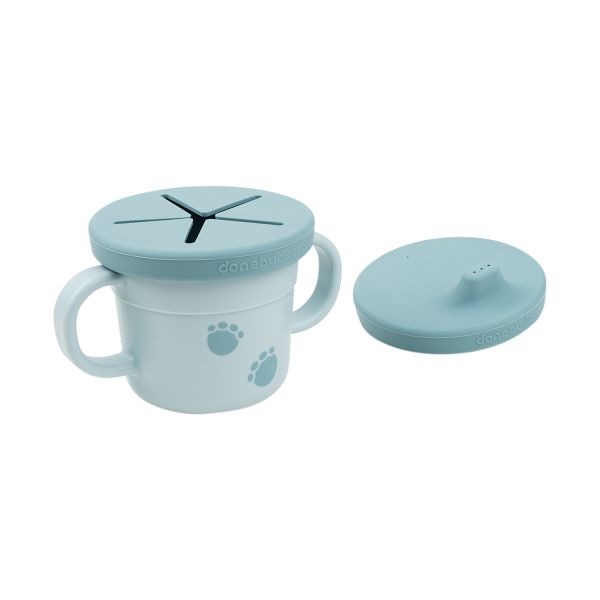 Done By Deer Foodie Spout/Snack Cup Elphee Blue Done By Deer Foodie Spout/Snack Cup Elphee Blue