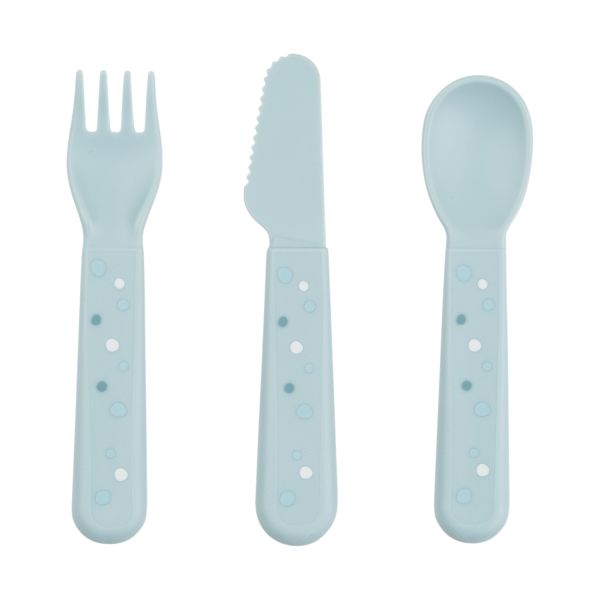 Done By Deer Foodie Cutlery Set Happy Dots Blue