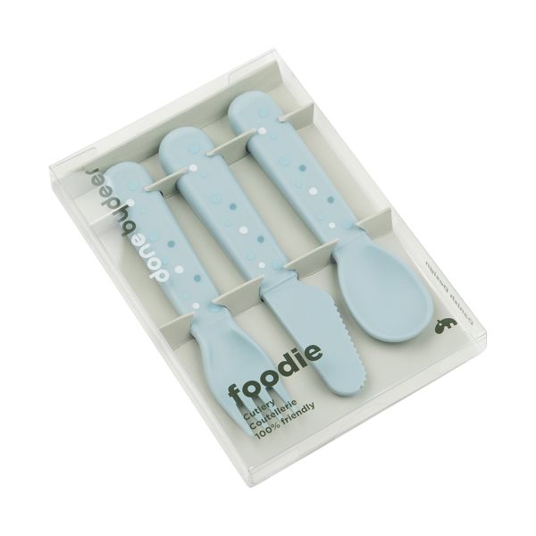 Done By Deer Foodie Cutlery Set Happy Dots Blue