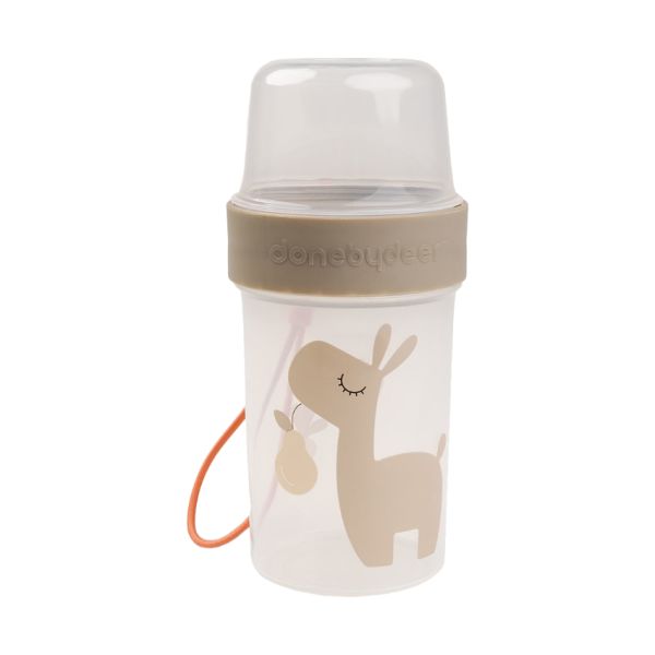 Done By Deer 2-Way Snack Container Lalee Sand Done By Deer 2-Way Snack Container Lalee Sand