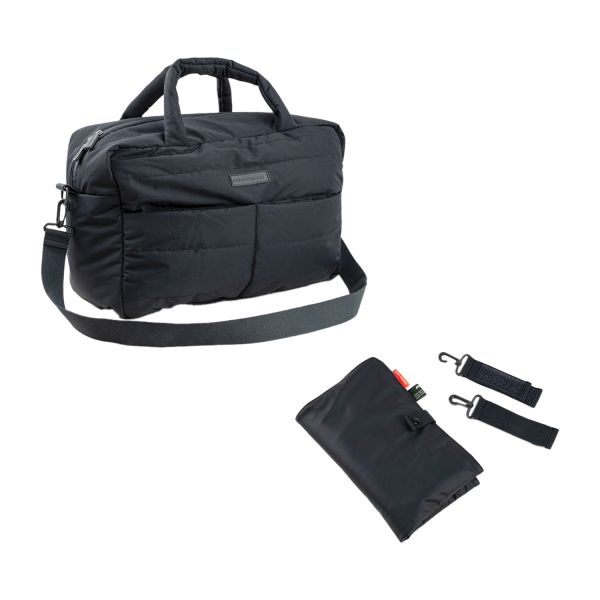 Done By Deer Changing Bag - Quilted - Black
