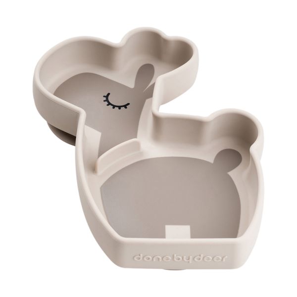 Done By Deer Silicone Stick&Stay Snack Bord Lalee Sand Done By Deer Silicone Stick&Stay Snack Bord Lalee Sand