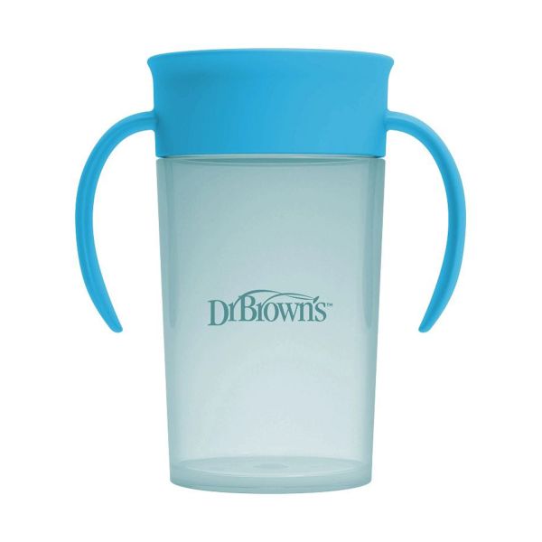 Dr. Brown’s Rietje naar 360° Beker Set - Ocean Blue 