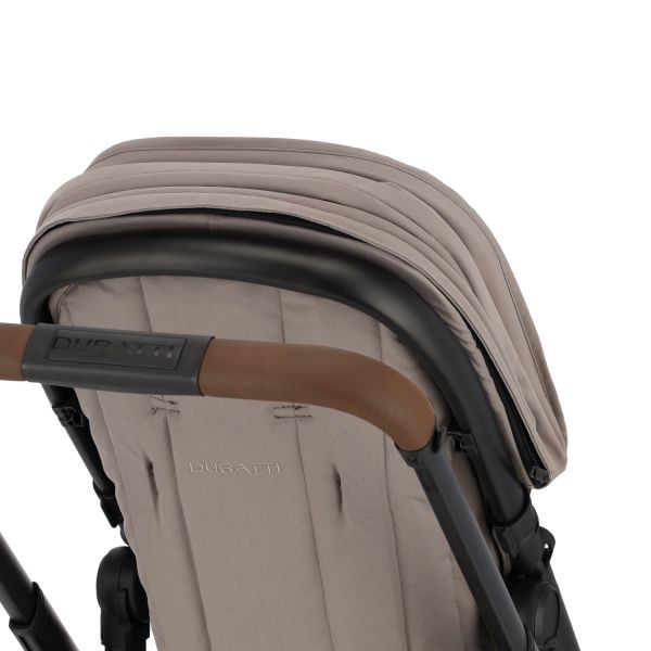 Dubatti One E6 Kinderwagen 2-in-1 - Dark Brown / Soft Taupe