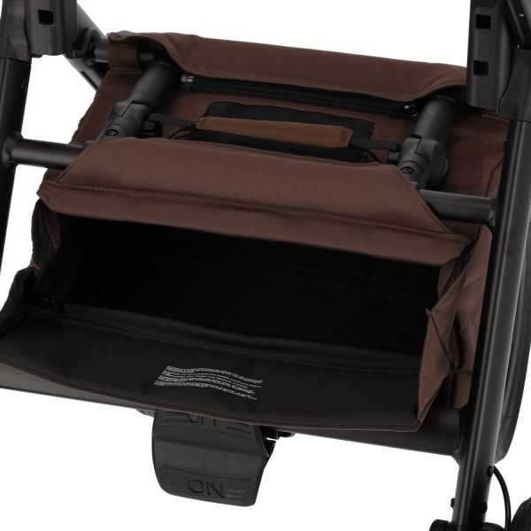 Dubatti One E6 Kinderwagen 2-in-1 - Dark Brown / Walnut Brown