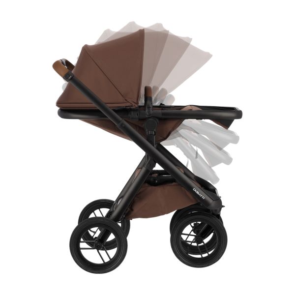 Dubatti One E6 Kinderwagen 2-in-1 - Dark Brown / Walnut Brown