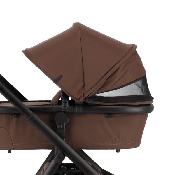 Dubatti One E6 Kinderwagen 2-in-1 - Black / Walnut Brown