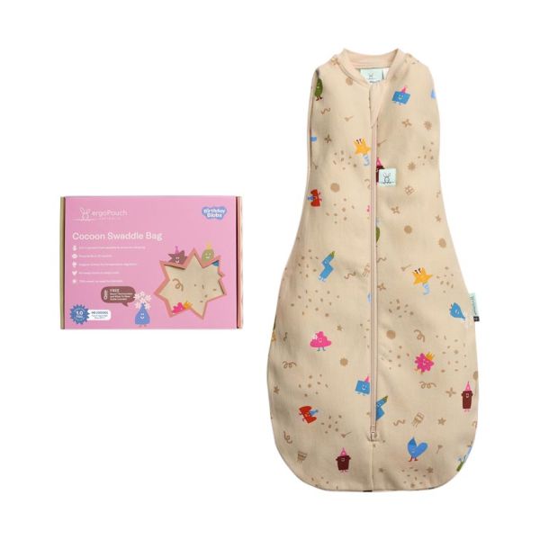 Ergopouch Cocoon Inbaker Slaapzak - 3-6 Mnd - 1.0 TOG - Birthday Blobs Ergopouch Cocoon Inbaker Slaapzak - 3-6 Mnd - 1.0 TOG - Birthday Blobs