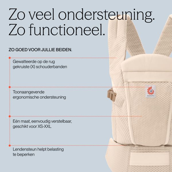 Ergobaby Omni Lite Mesh Draagzak - Natural Beige Ergobaby Omni Lite Mesh Draagzak - Natural Beige