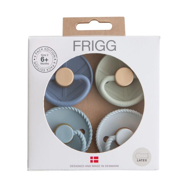 FRIGG Fopspenen - 4-Pack - Skyline Serenity - Latex - 6–18 Mnd