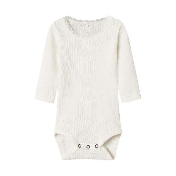 Name It Kab Lace Romper - Maat 56 - Cloud Dancer