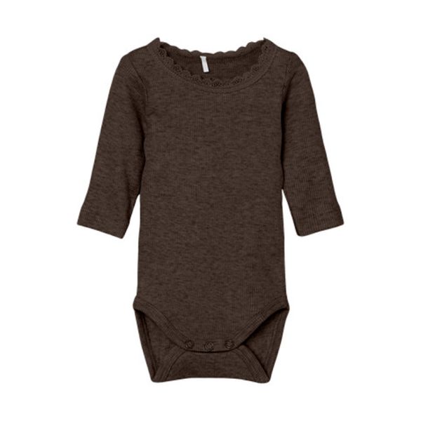 Name It Lace Romper - Kab NOOS - Delicioso Melange - Maat 80