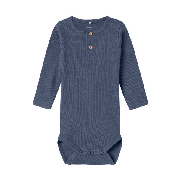 Name It Kab Button Romper - Maat 50 - Vintage Indigo