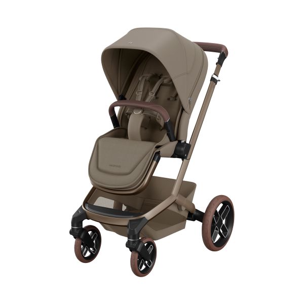 Maxi-Cosi Fame 3-in-1 Kinderwagen Met Coral Slide Pro Autostoel - Oak Truffle