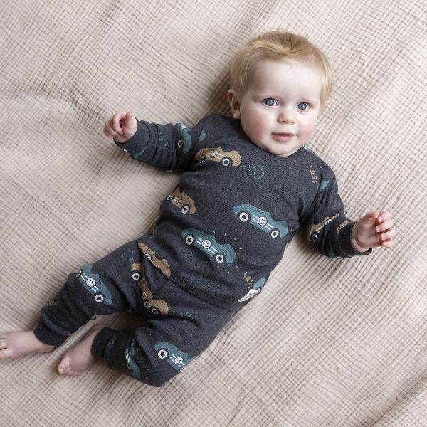 Feetje Ricky Racer Pyjama - Maat 56 - Antraciet Melange