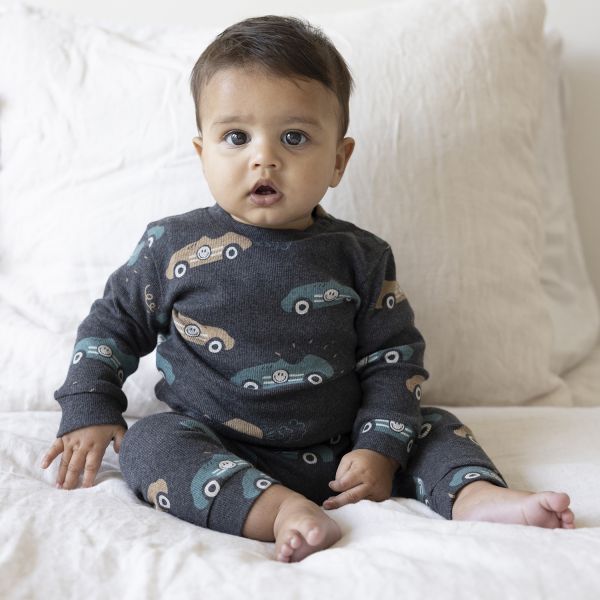 Feetje Ricky Racer Pyjama - Maat 56 - Antraciet Melange