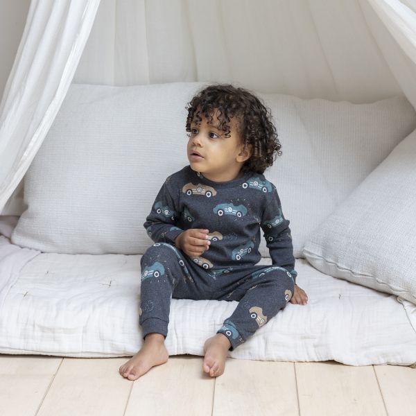 Feetje Ricky Racer Pyjama - Maat 56 - Antraciet Melange