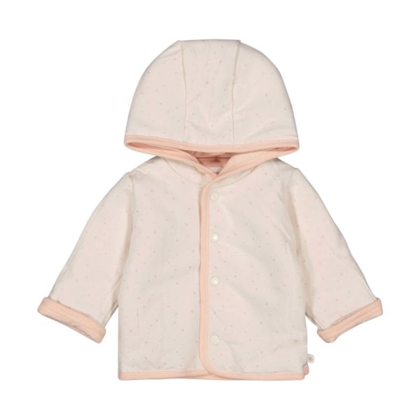 Feetje Jas Met Capuchon Omkeerbaar Print The Magic Is In You Roze 50