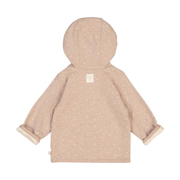 Feetje Jas Met Capuchon Omkeerbaar Print The Magic Is In You Taupe Melange 50