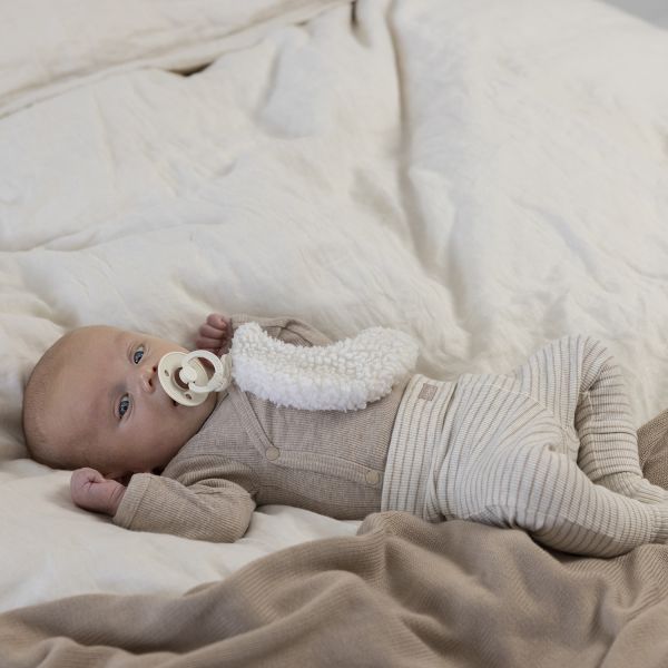 Feetje Broek Rib Streep The Magic Is In You Taupe Melange 74