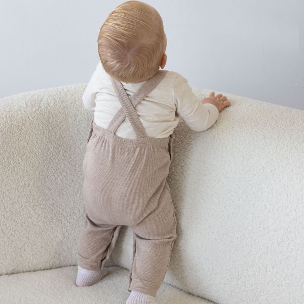 Feetje Tuinbroek Rib The Magic Is In You Taupe Melange 56
