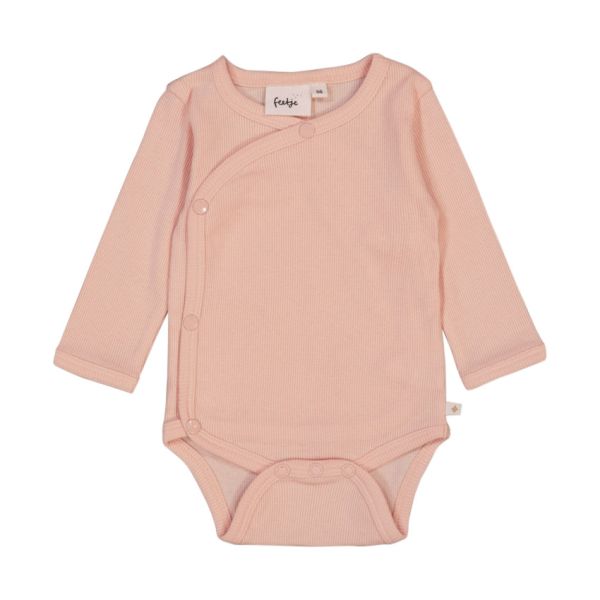Feetje Romper Wikkel Rib The Magic Is In You Roze 56