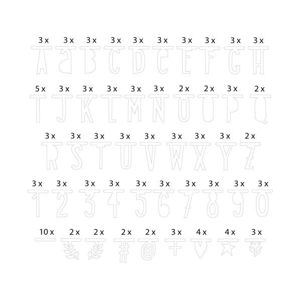 A Little Lovely Company Letter Banner - White A Little Lovely Company Letter Banner - White